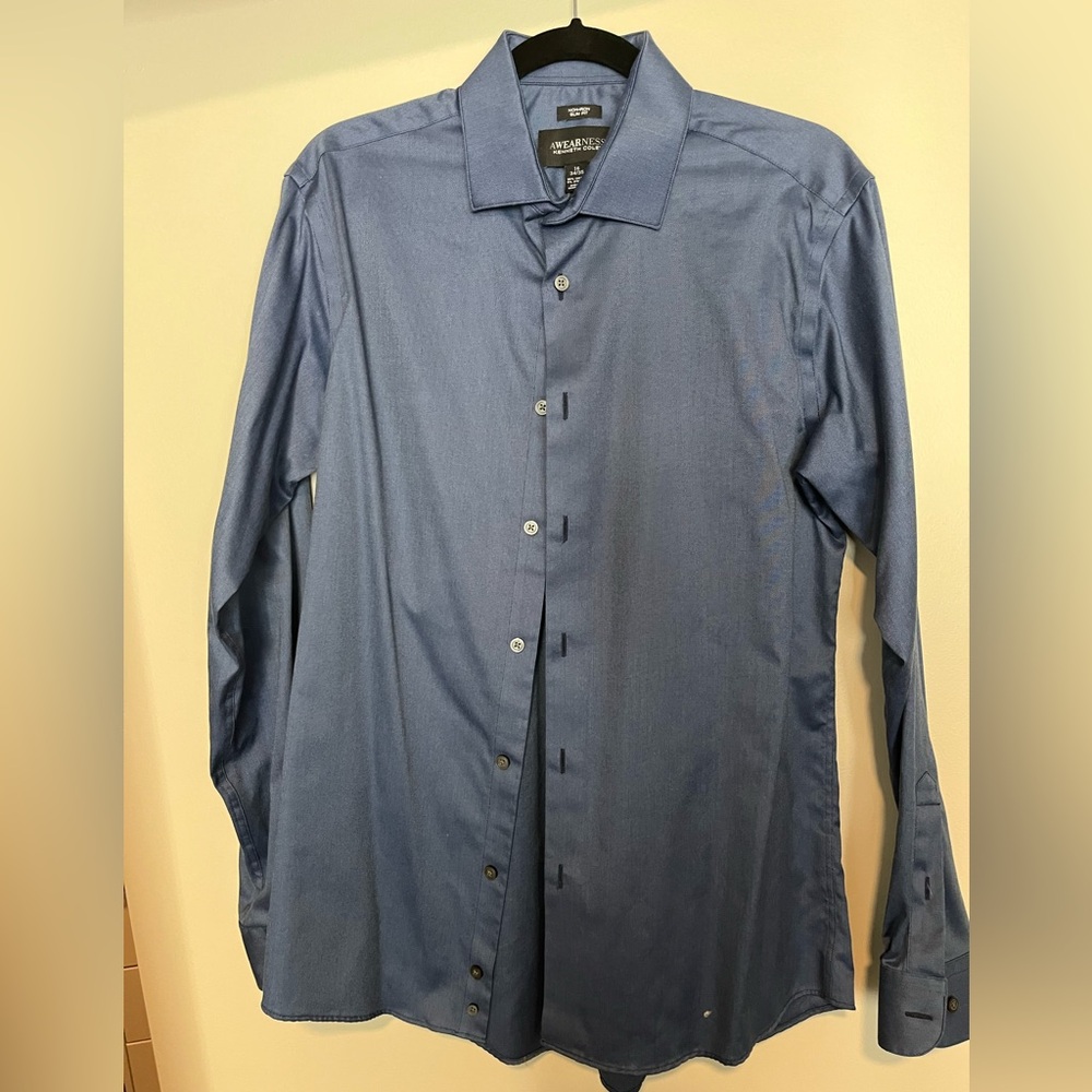Men's Blue Dress Shirt